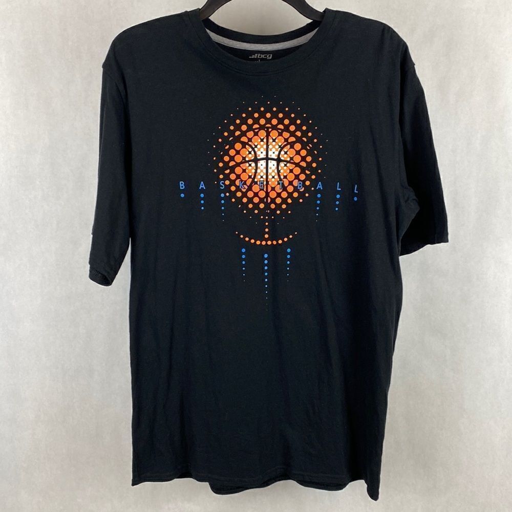 bcg Basketball Tshirt Size Medium Black Short Sleeve